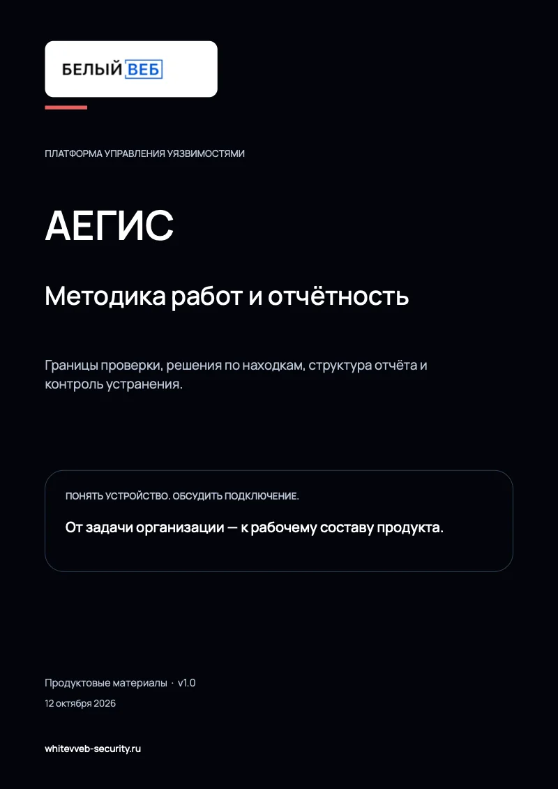 Обложка документа «Методика работ и отчётность»